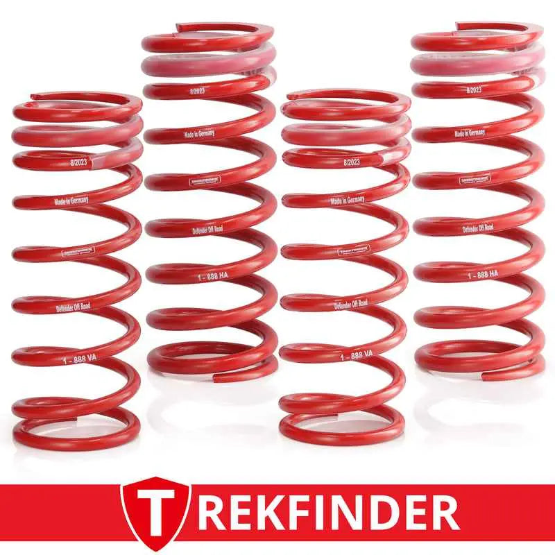 Höherlegungsfedernsatz TREKFINDER für LAND ROVER Defender 110 ca. +40 Millimeter Höherlegung