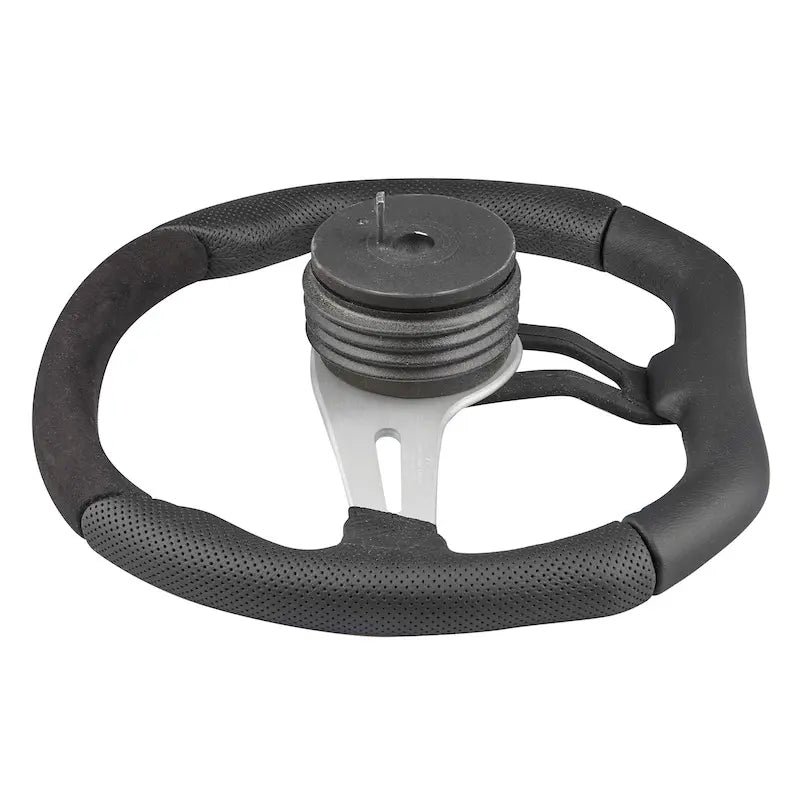 Lenkradset TREK ( Lenkrad + Nabe ) TREKFINDER für LR Defender 90/110/130 OHNE ESC, MIT 19 mm Lenksäule bzw. 48er Verzahnung