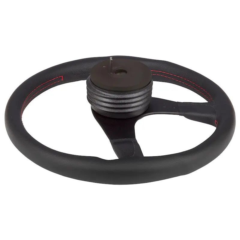 Lenkradset TUNER schwarz ( Lenkrad + Nabe ) TREKFINDER für LR Defender 90/110/130 MIT ESC, MIT 19 mm Lenksäule bzw. 48er Verzahnung