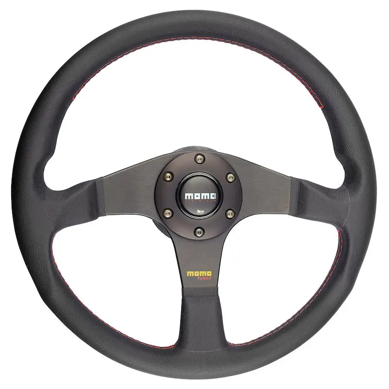 Lenkradset TUNER schwarz ( Lenkrad + Nabe ) TREKFINDER für LR Defender 90/110/130 OHNE ESC, MIT 17 mm Lenksäule bzw. 36er Verzahnung