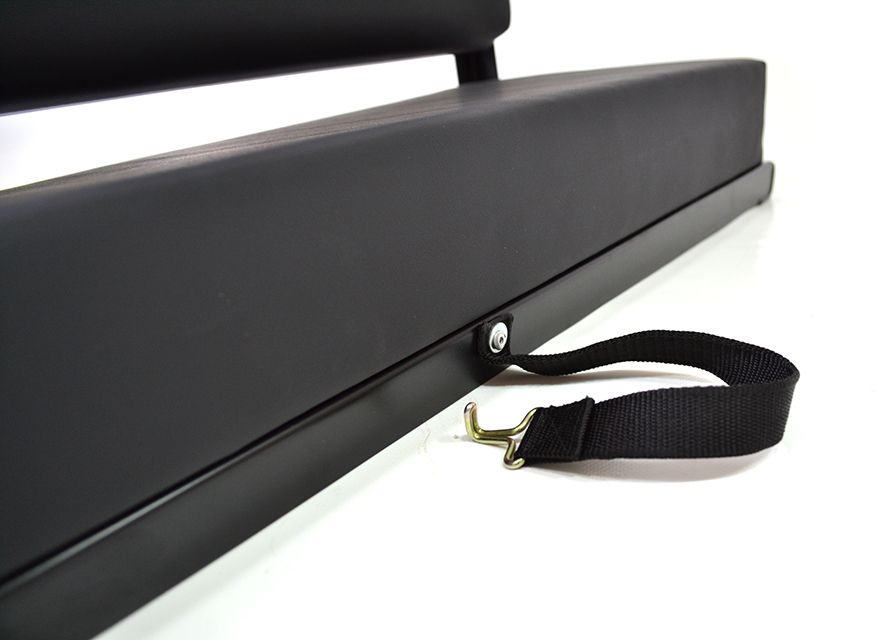 Defender & Serie 2er Sitzbank (schwarzes Leder)