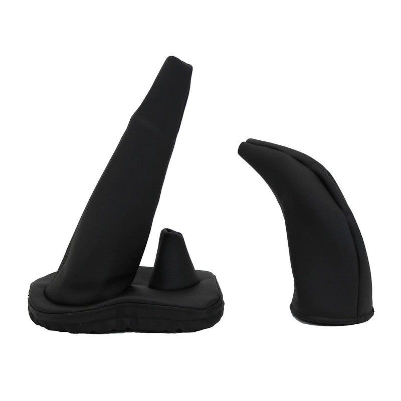 Schalthebelmanschette & Handbremshebelmanschette (für LT77 und R380 Getriebe) schwarzes Leder