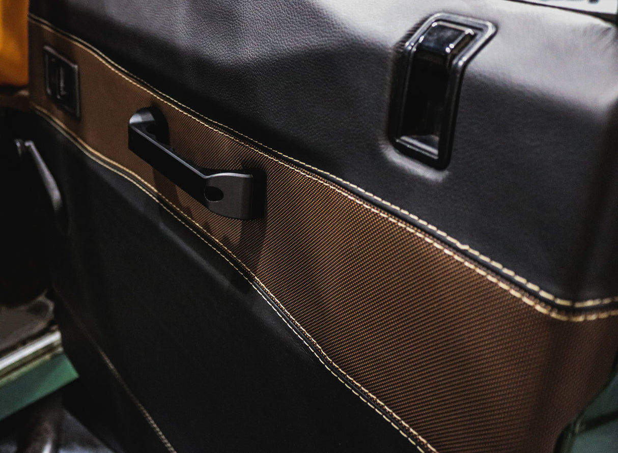 Defender Türgriffe innen (Paar) Aluminium (CNC-gefräßt, schwarz eloxiert)