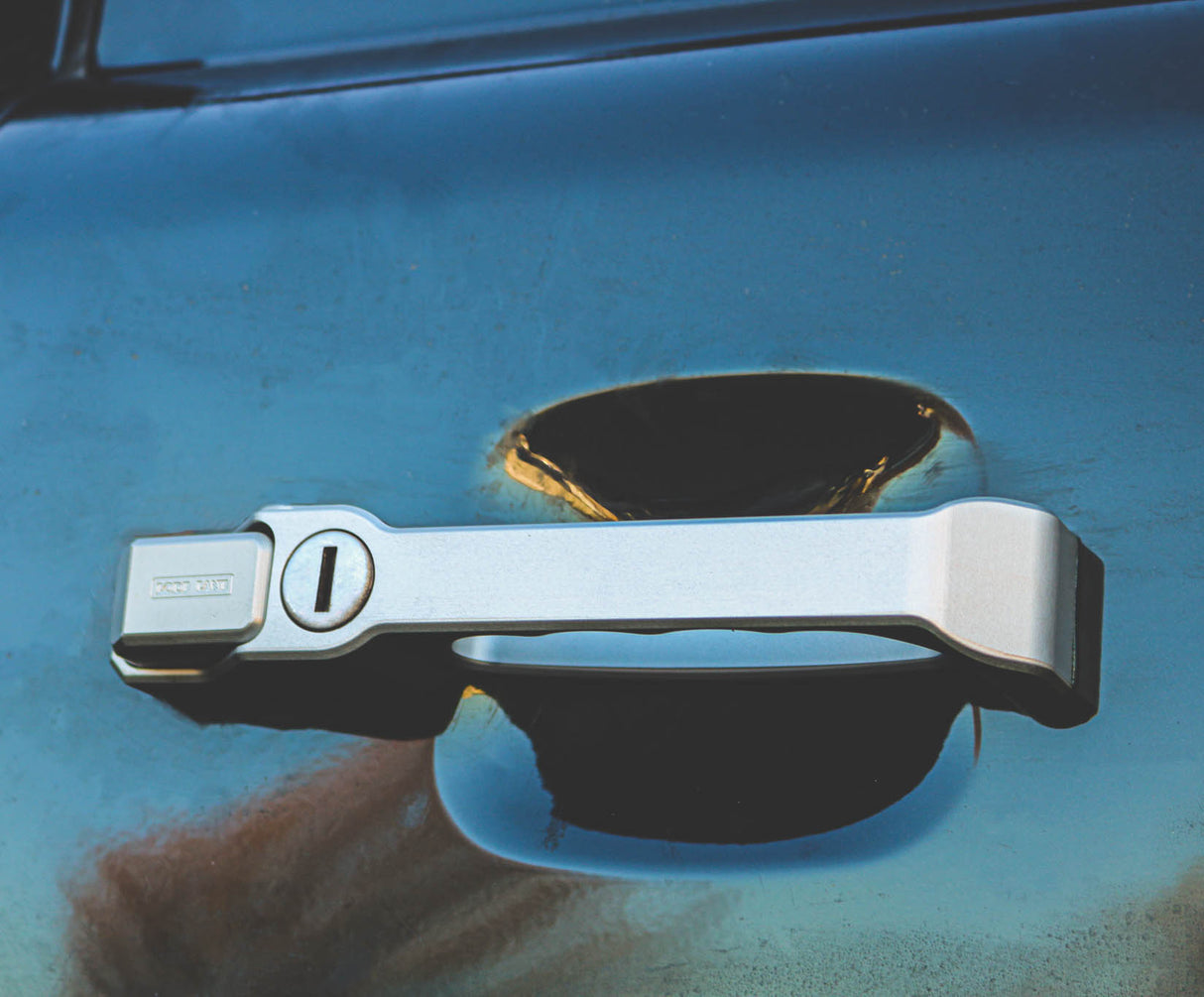 Defender Türgriffe (Paar) Aluminium außen (CNC-gefräßt, silber)