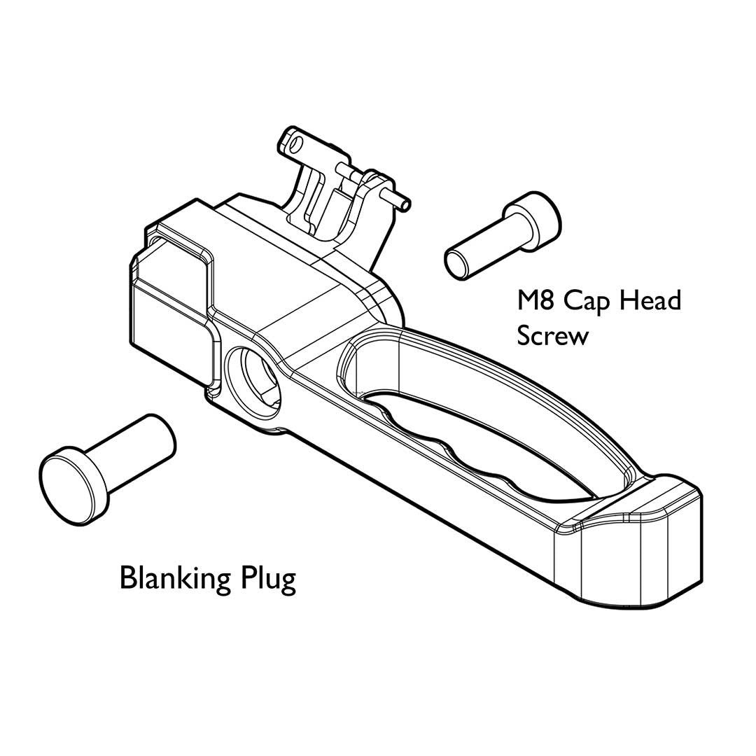 Defender Türgriffe (Paar) Aluminium außen (CNC-gefräßt, silber)