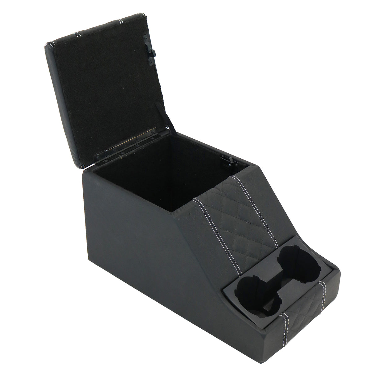 Premium Cubby Box (DXS Leder, weiße Naht)