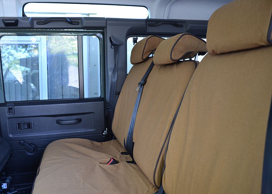 Defender TD4 Sitzbezüge (zweite Sitzreihe 60/40) (Sand)