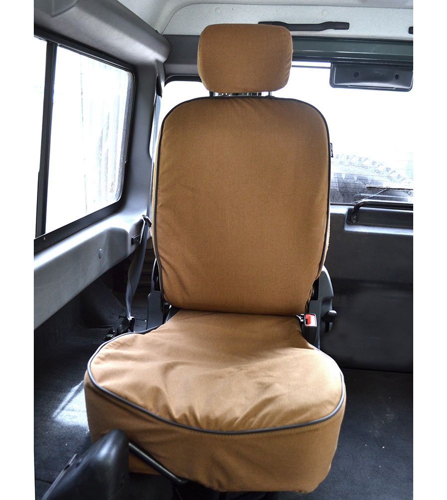 Defender TD4 Sitzbezüge (Paar) Sitze Kofferraum (Sand)