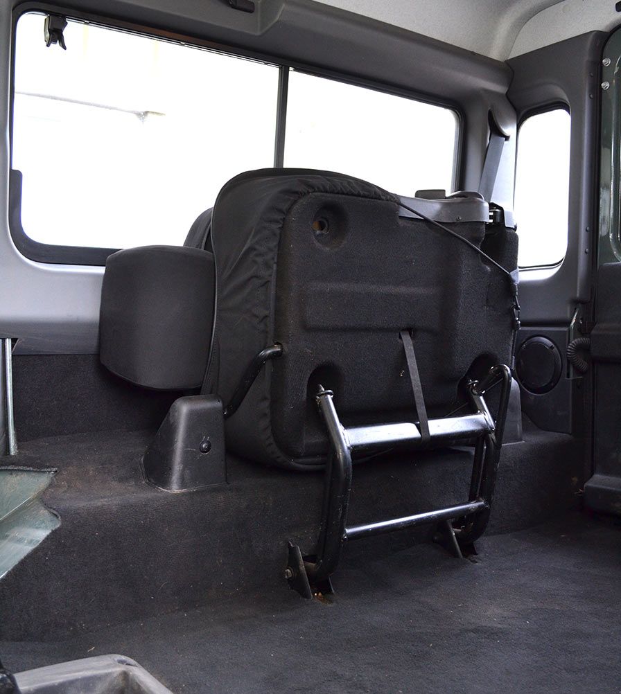 Defender TD4 Sitzbezüge (Paar) Sitze Kofferraum (schwarz)