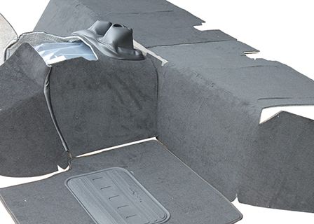 Teppich-Set komplett Defender TD4 110 Station Wagon (5-Sitzer mit ausgeschnittenen Innenkotflügeln)