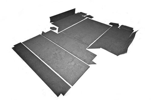 Teppich-Set (zweite Reihe & Kofferraum) Defender TD4 110 (5-Sitzer mit ausgeschnittenen Innenkotflügeln)