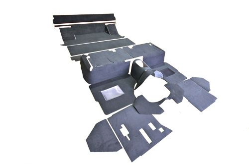 Teppich-Set komplett Defender 110 Crew Cab mit LT77 Getriebe