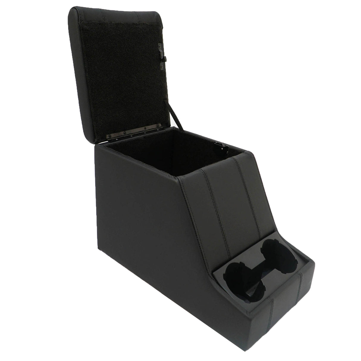 Premium XL Cubby Box (schwarzes Leder)