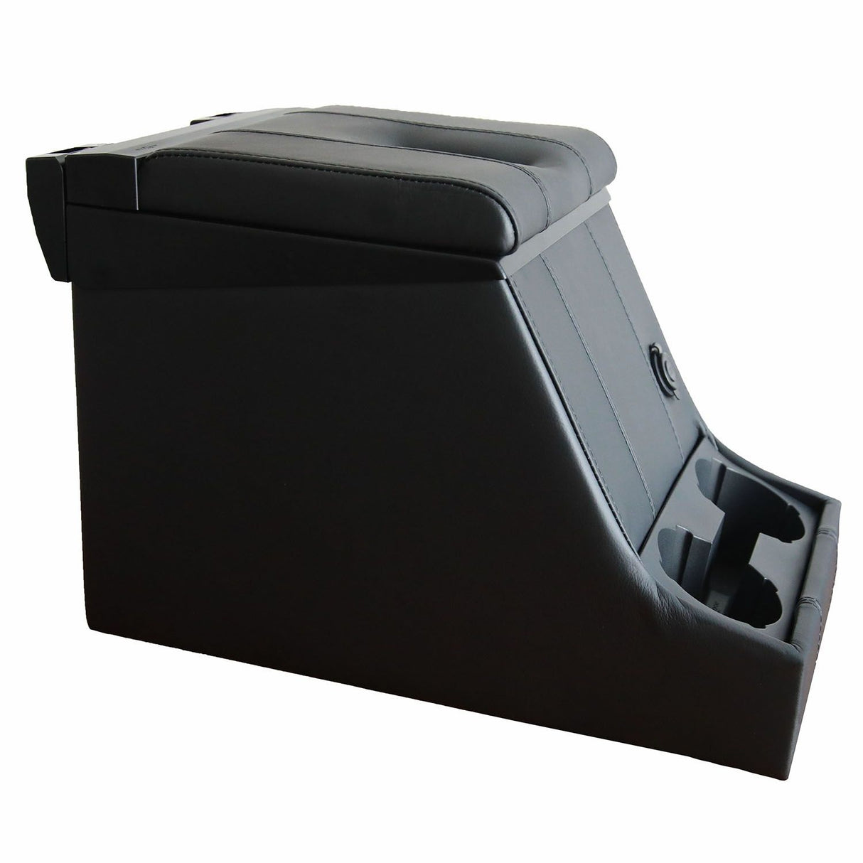 Premium Cubby Box (abschließbar) (schwarzes Leder)