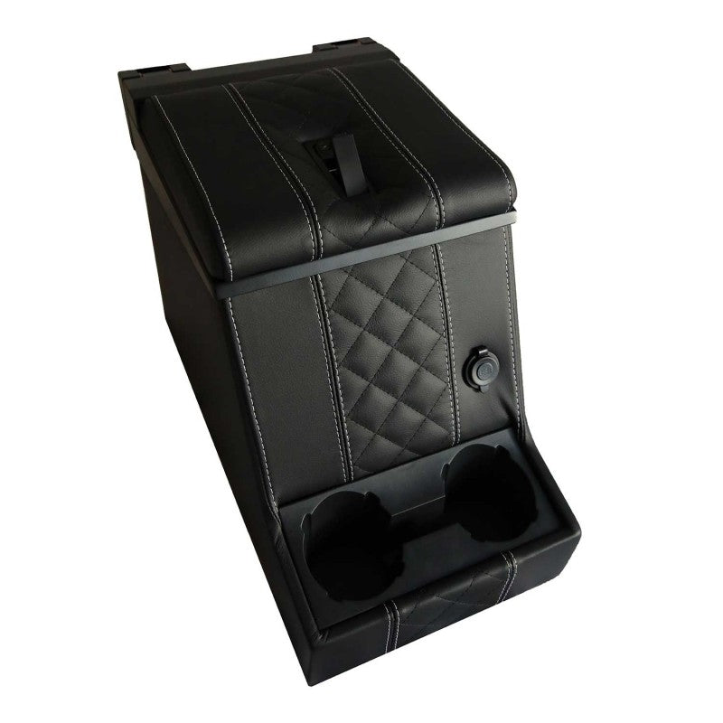 Premium Cubby Box (abschließbar) (Diamond White Leder)