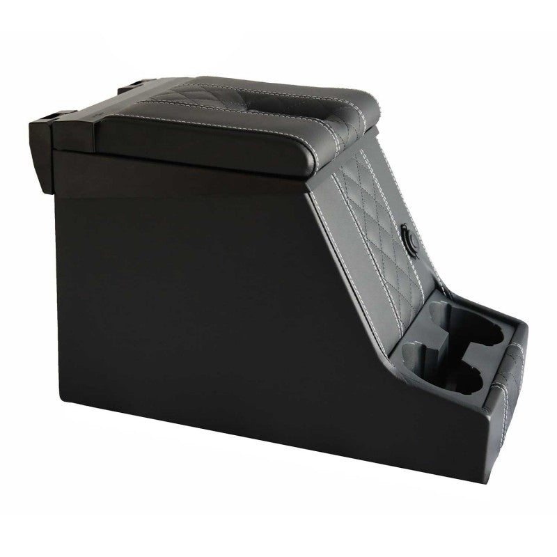 Premium Cubby Box (abschließbar) (Diamond White Leder)