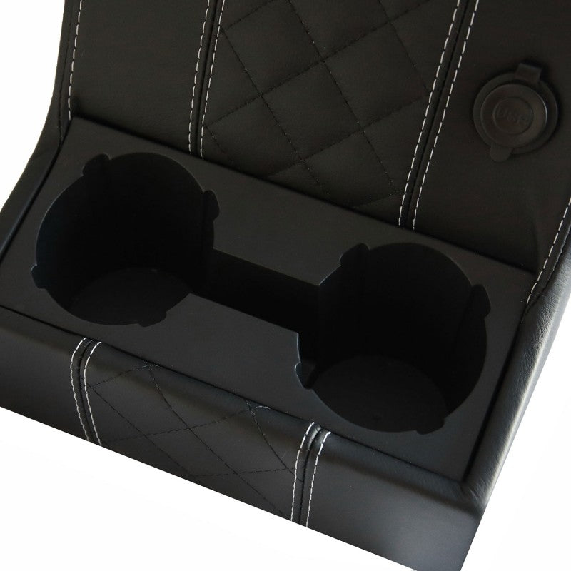 Premium Cubby Box (abschließbar) (Diamond White Leder)