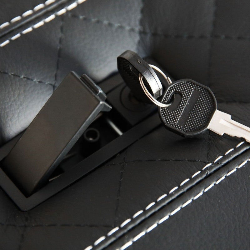 Premium Cubby Box (abschließbar) (Diamond White Leder)