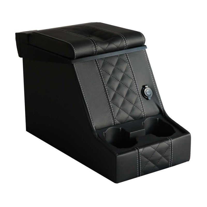Premium Cubby Box (abschließbar) (Diamond White Leder)