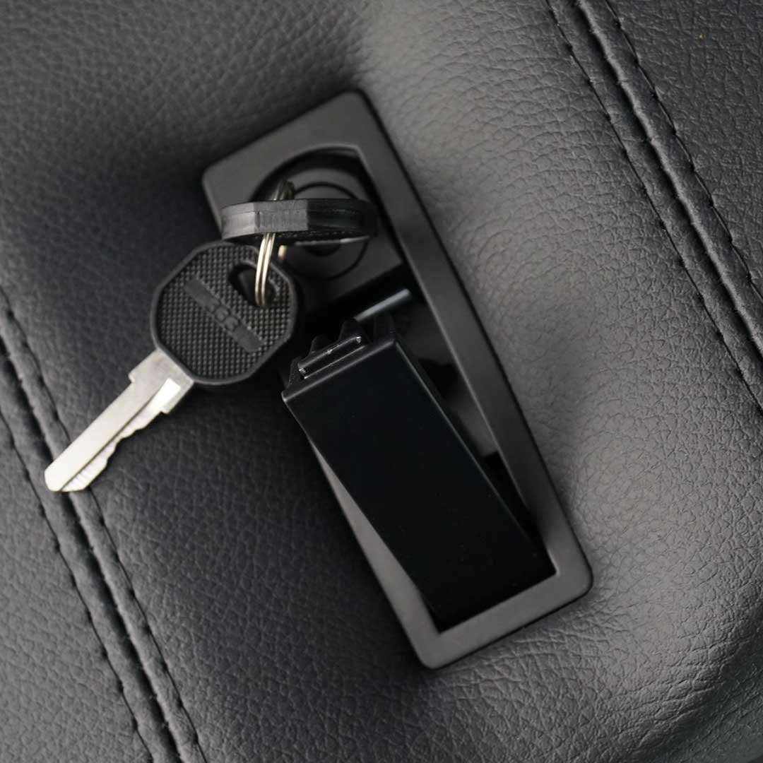 Premium Cubby Box (abschließbar) (XS, schwarzes Vinyl)