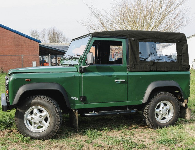 Soft Top Kit (Heavy Duty) Defender 90 (schwarz) Canvas (mit Seitenfenstern)