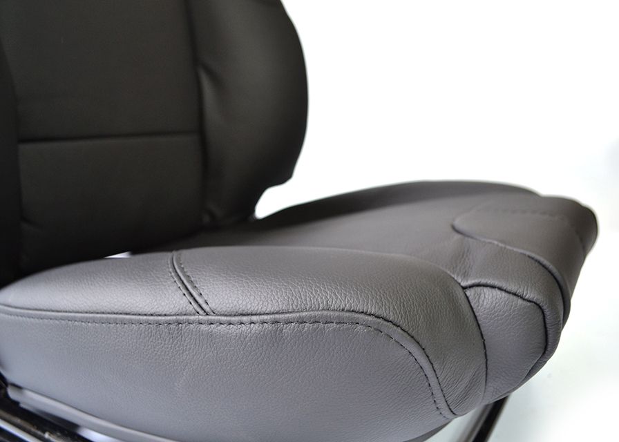 Defender "Elite Sitz MK2" (Paar) beheizt (schwarzes Vinyl)