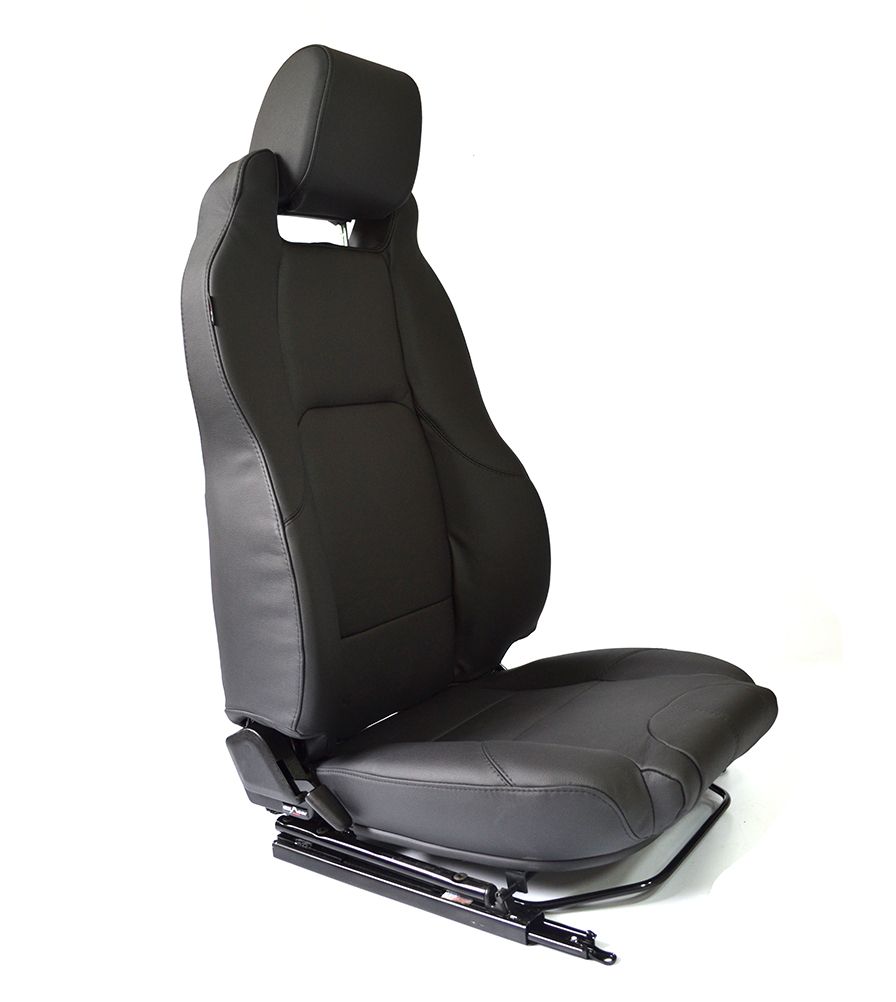 Defender "Elite Sitz MK2" (Paar) beheizt (schwarzes Vinyl)