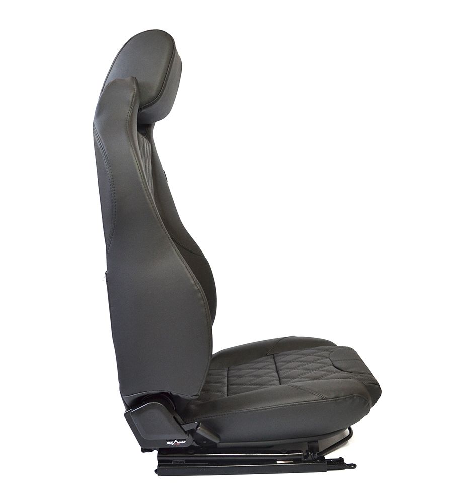 Defender "Elite Sitz MK2" (Paar) beheizt (Diamond, schwarzes Vinyl)