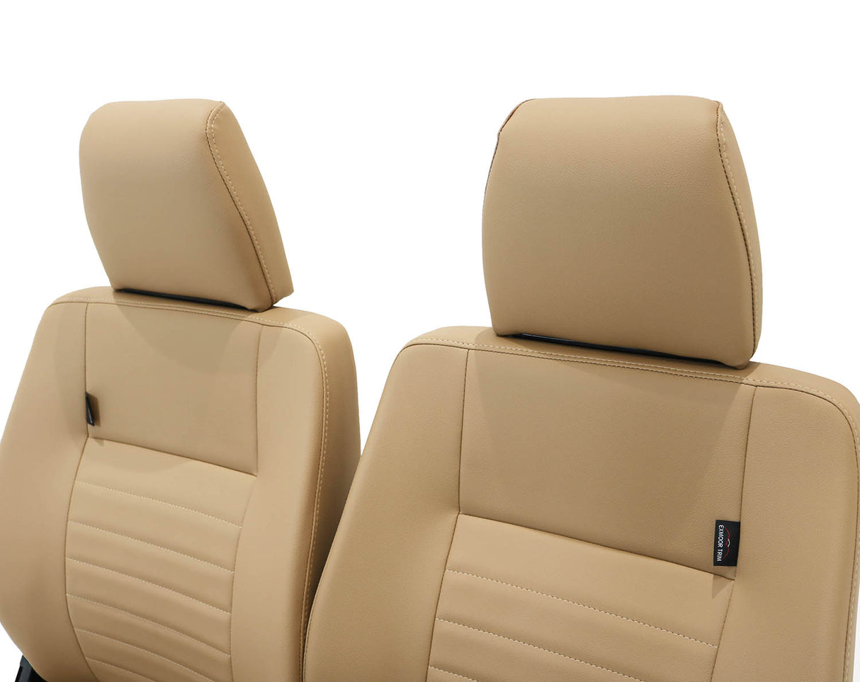Defender Frontsitze (Paar) "Camel Vinyl" (beheizt)