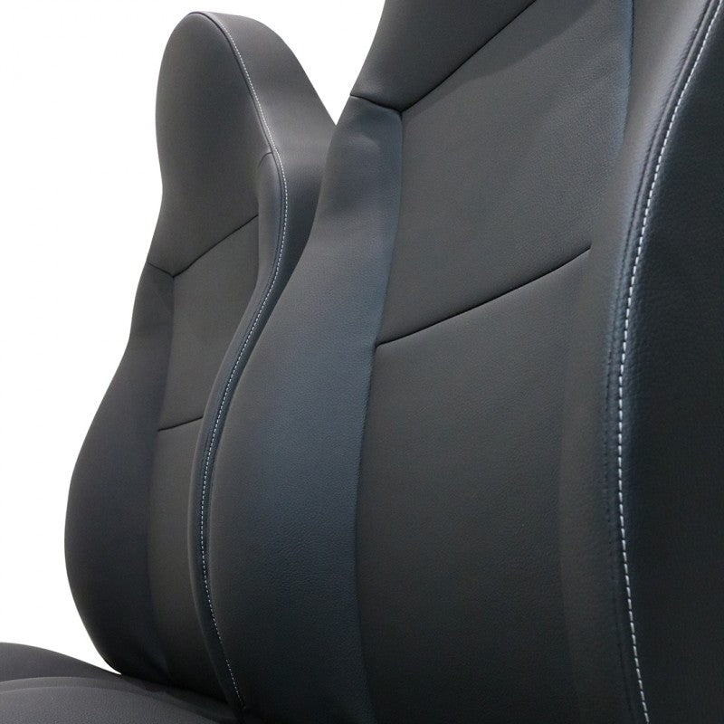 Defender "County" Frontsitze (Paar) beheizt (schwarzes Vinyl)