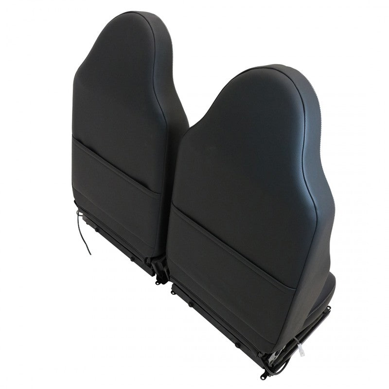 Defender "County" Frontsitze (Paar) beheizt (schwarzes Vinyl)