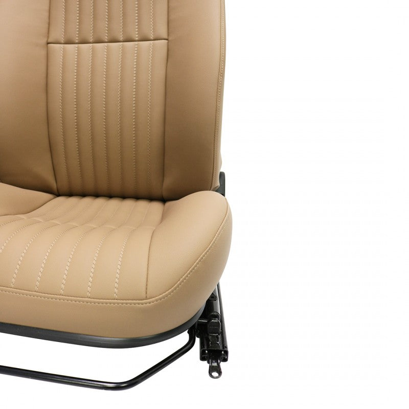 Defender "County Classic Flute" Frontsitze (Paar) beheizt (Camel Vinyl)