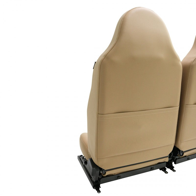 Defender "County Classic Flute" Frontsitze (Paar) beheizt (Camel Vinyl)