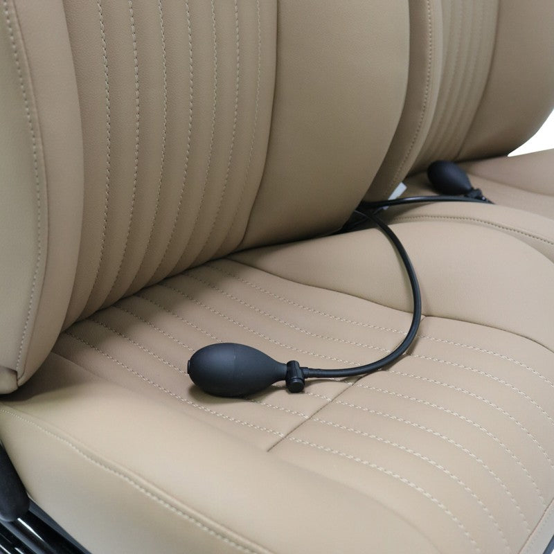 Defender "County Classic Flute" Frontsitze (Paar) beheizt (Camel Vinyl)