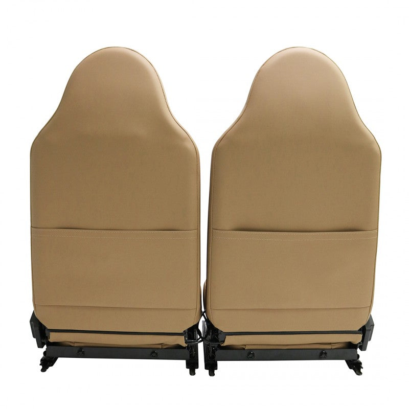 Defender "County Classic Flute" Frontsitze (Paar) beheizt (Camel Vinyl)