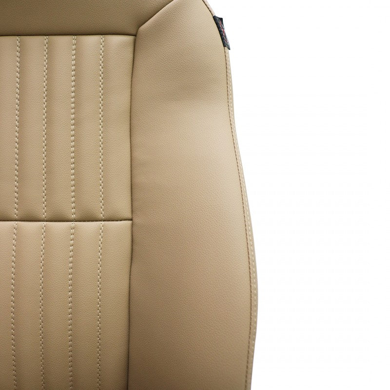 Defender "County Classic Flute" Frontsitze (Paar) beheizt (Camel Vinyl)