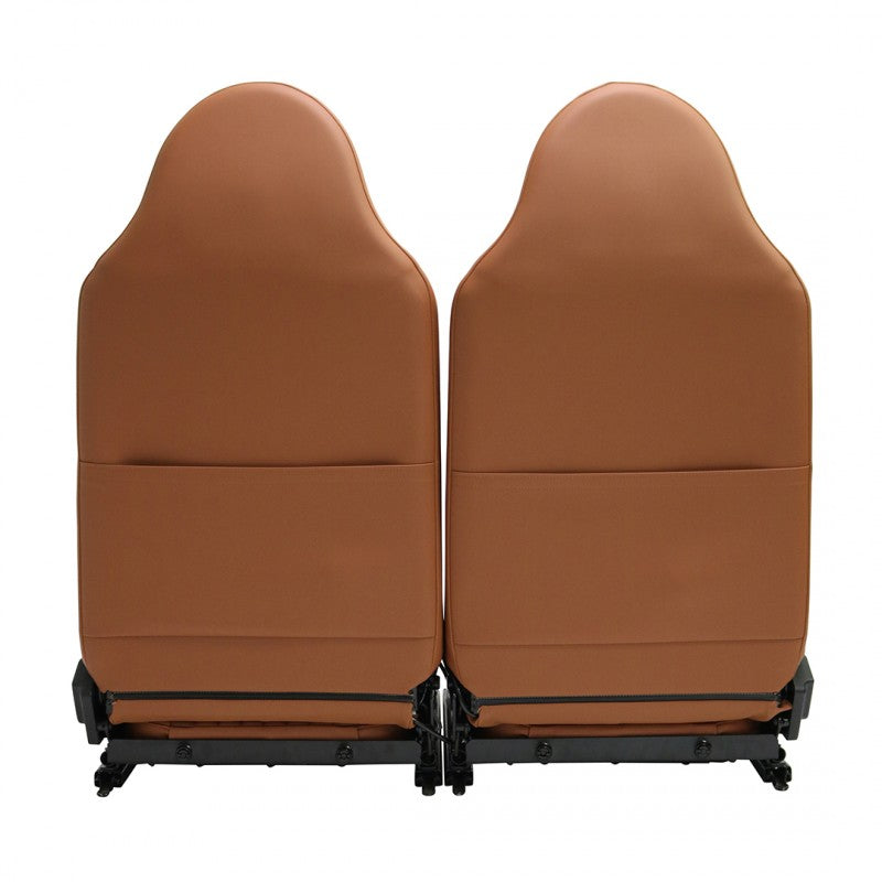 Defender "County Classic Flute" Frontsitze (Paar) beheizt (Oxford Tan Vinyl)