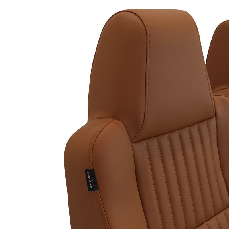 Defender "Urban Classic Flute" Frontsitze (Paar) beheizt (Oxford Tan)