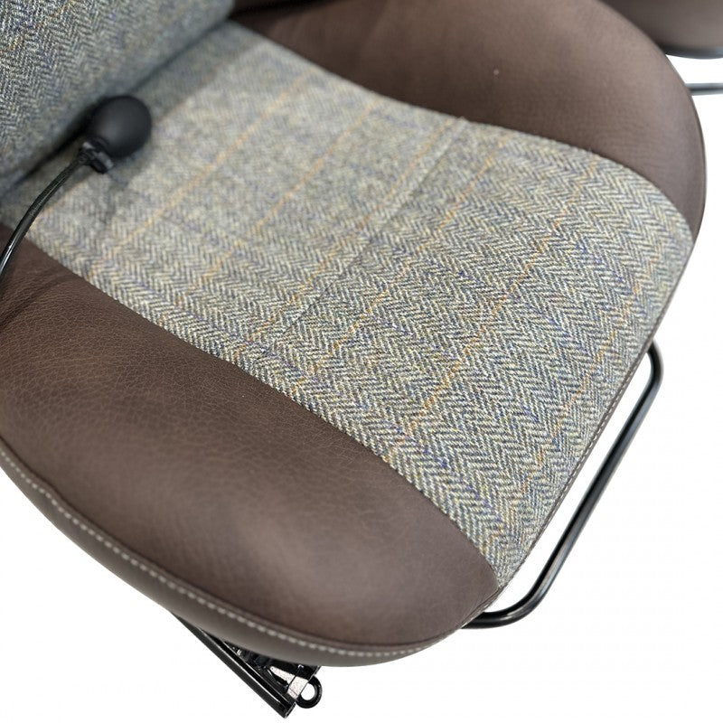Defender "Urban HARRIS TWEED" Frontsitze (Paar) beheizt (braunes Leder)