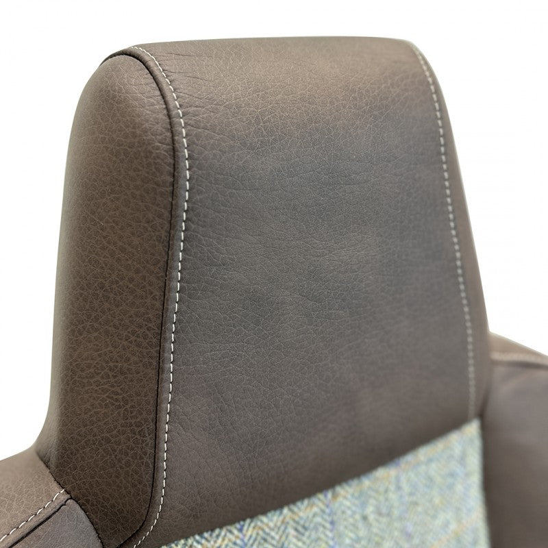 Defender "Urban HARRIS TWEED" Frontsitze (Paar) beheizt (braunes Leder)