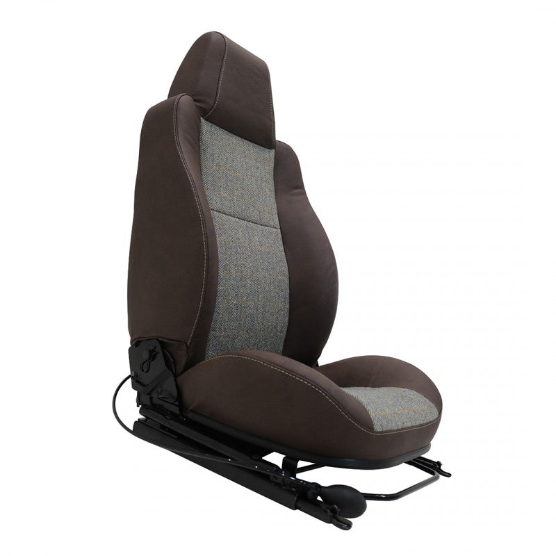 Defender "Urban HARRIS TWEED" Frontsitze (Paar) beheizt (braunes Leder)