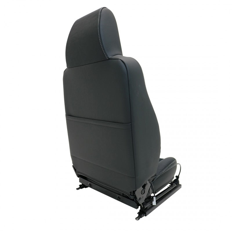 Defender "Urban XS" Frontsitze (Paar) beheizt (schwarzes Leder, schwarzer Stoff)