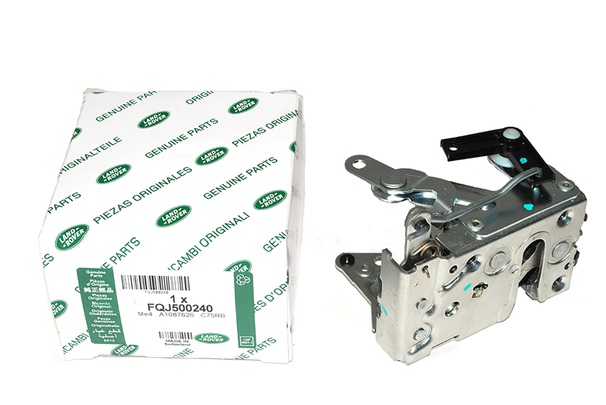 Türschloss vorne rechts Defender (ab AA270227 / 1986) (Türen mit Druckknopf) (original Land Rover)