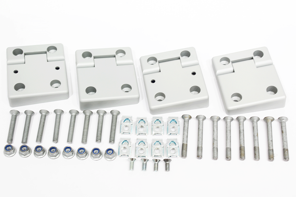 Türscharnier-Kit Türen vorne Defender (Aluminium)