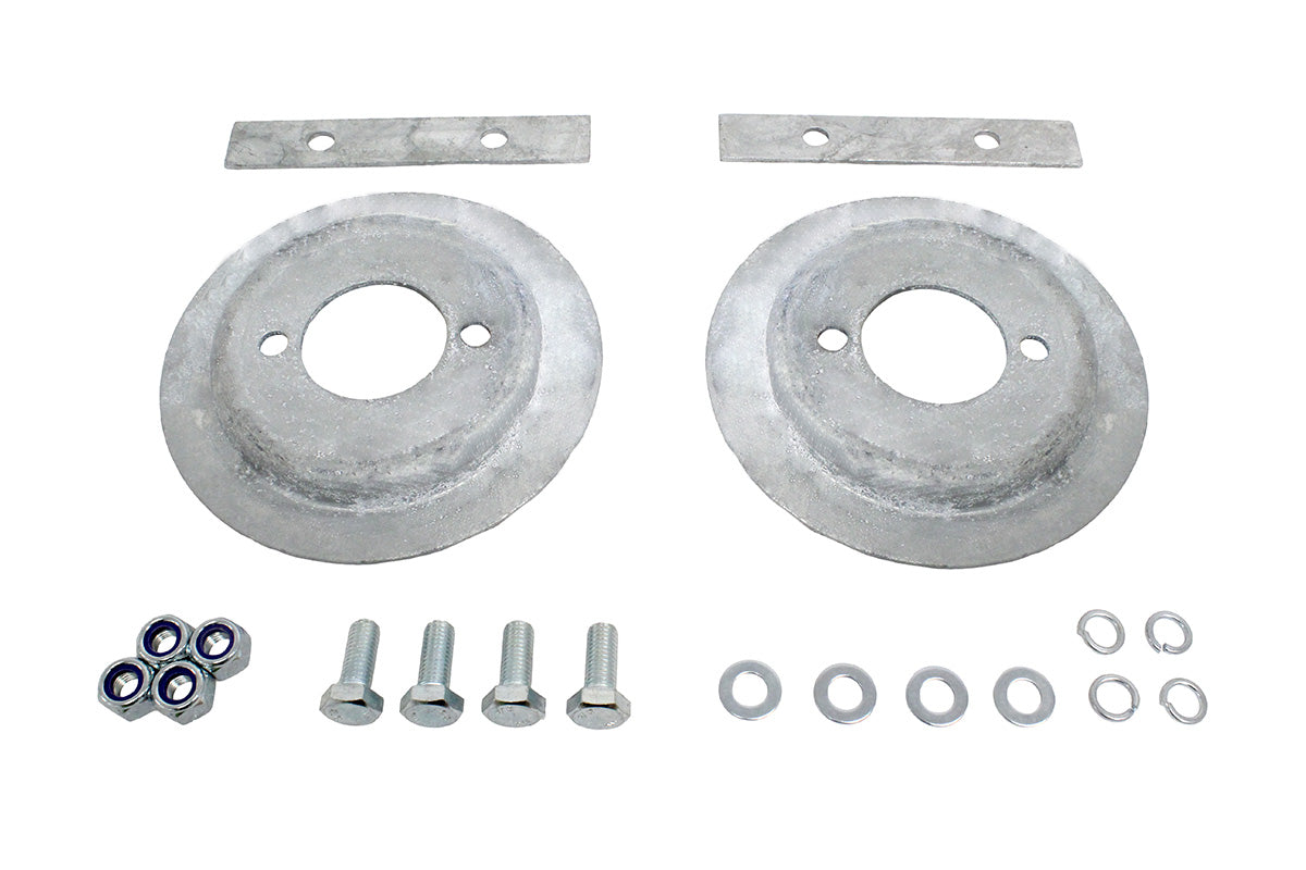 Federteller Paar hinten verzinkt Defender 90