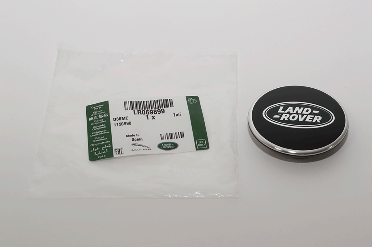 Nabenkappe Alufelge (schwarz) (original Land Rover)