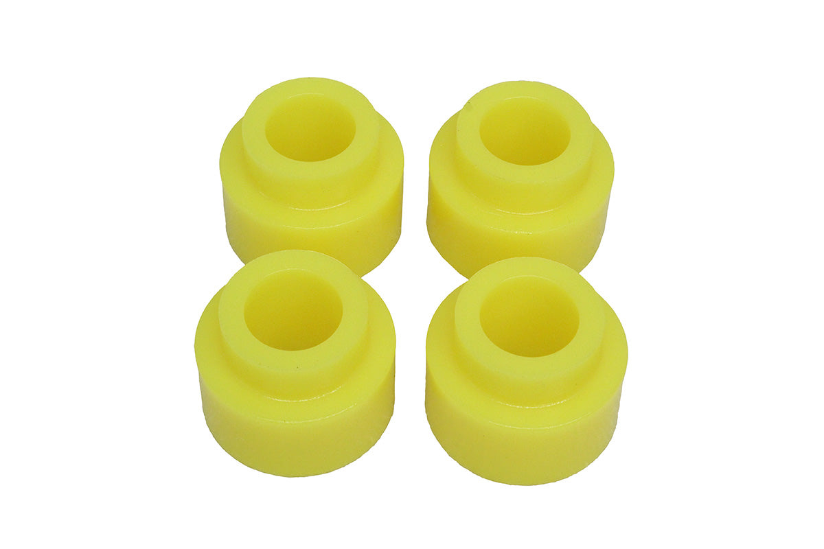 Gummibuchsen-Set Schubstrebe vorne hinten Defender (bis VA130784 / 1997) (Polyurethan) (Gelb))