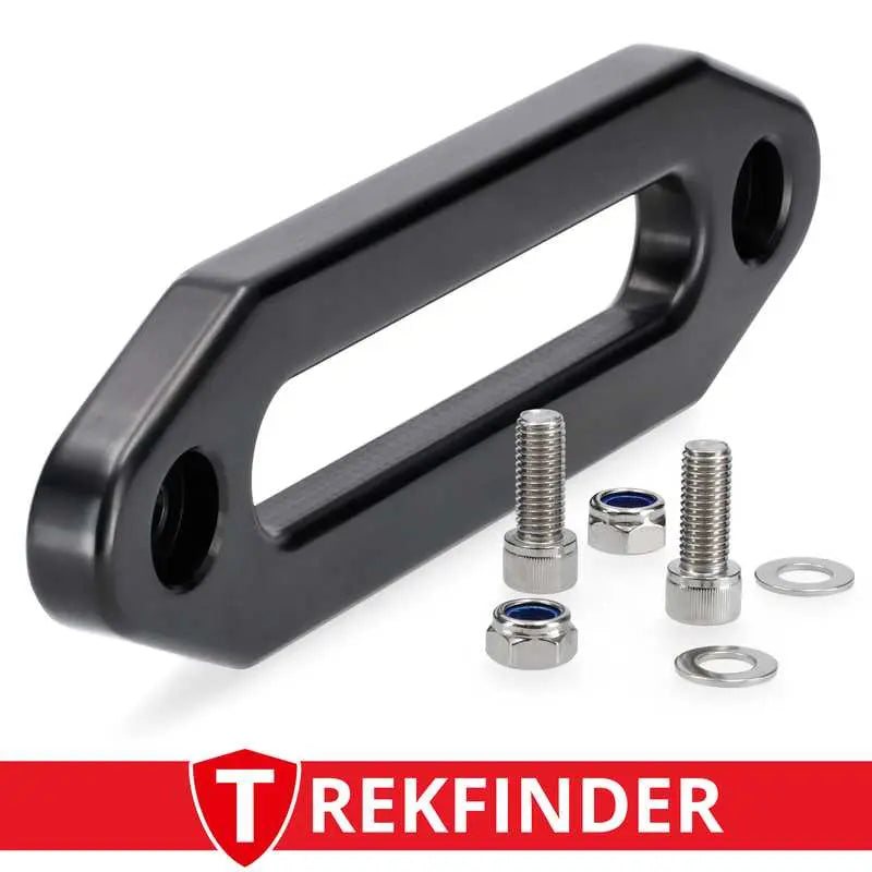 Seilfenster TREKFINDER für Kunststoffseil aus Aluminium - schwarz eloxiert - inkl. Montagematerial