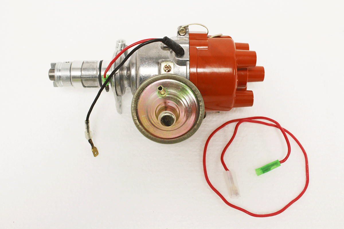 Zündverteiler elektronisch (2.25 B / 2.5 B) Typ Lucas (Red Cap)