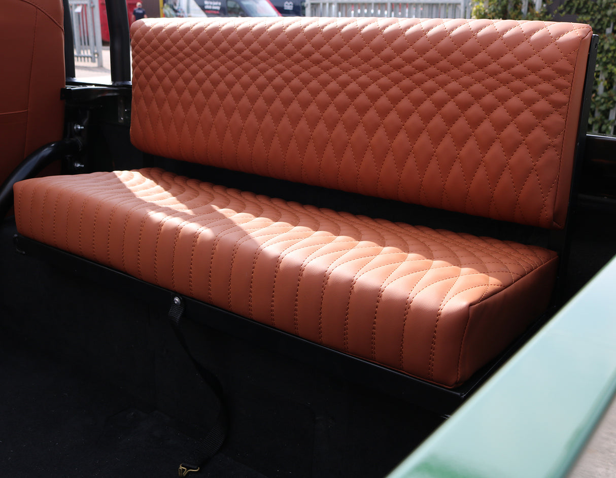 Sitzbank (2er) Laderaum Serie & Defender "OXFORD TAN VINYL VAULT"